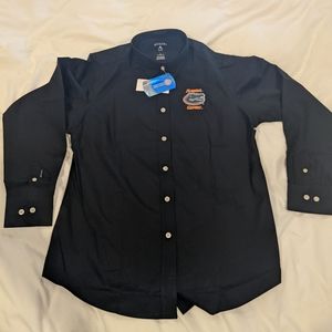 Women's long sleeved UF Florida Gatos Dress Shirt w tags